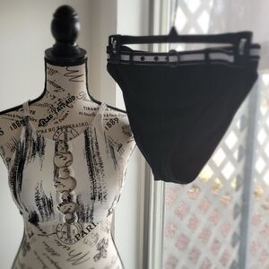 Black High-Waist Bikini Bottom